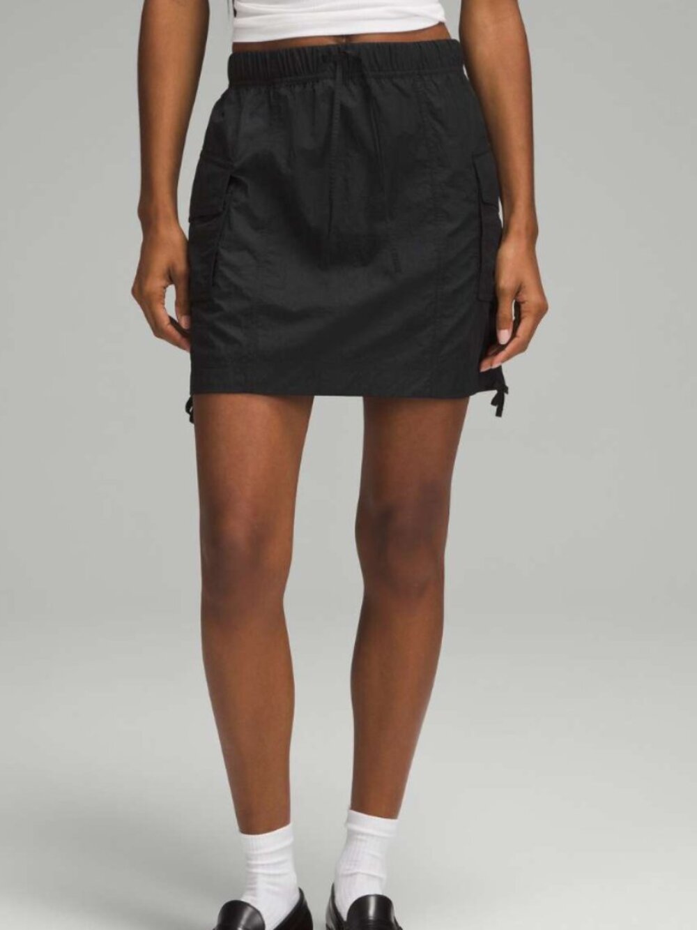 *Lululemon* Nylon Cargo Mini Black Skirt - Small - HTF! ($98!)